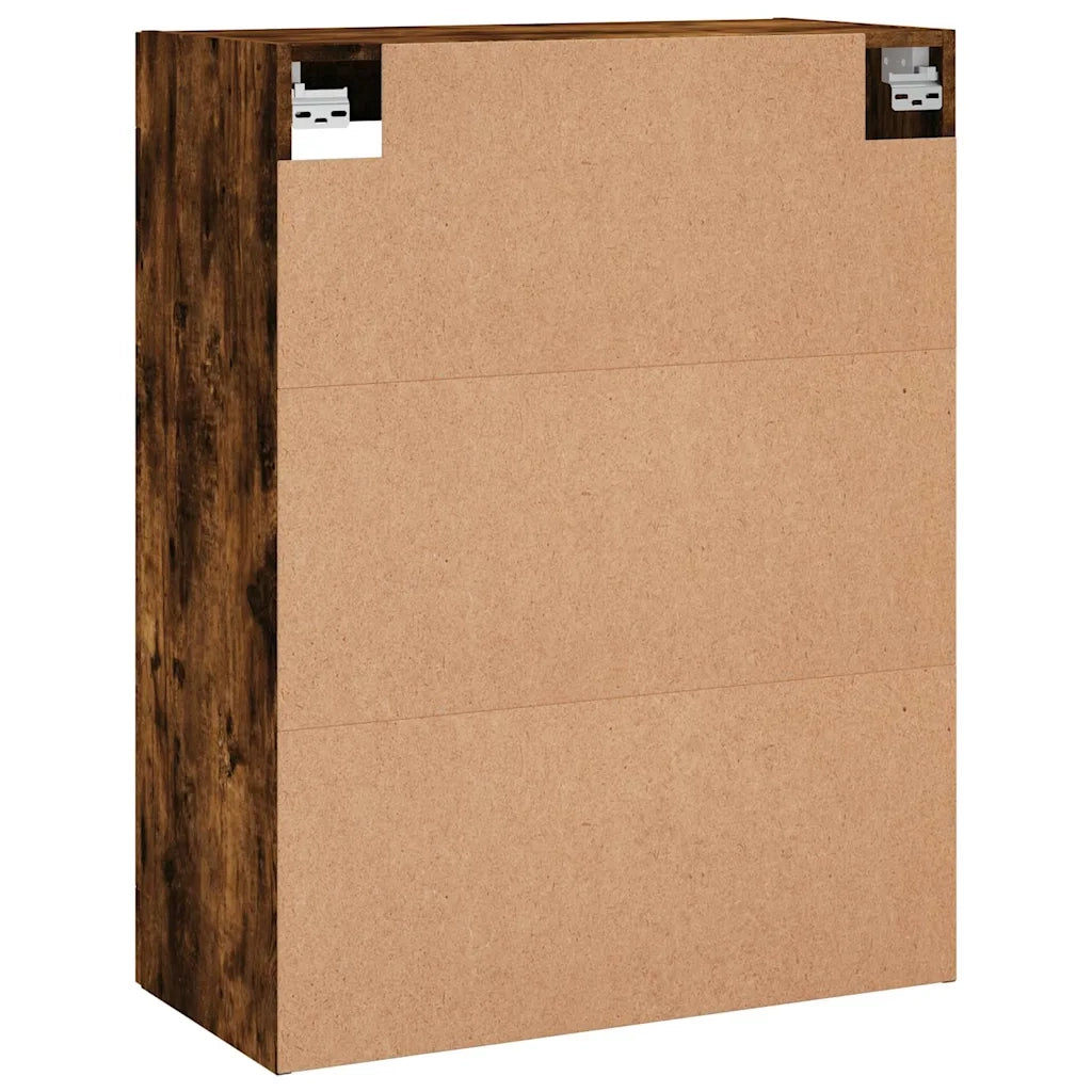 vidaXL Mobile a Parete Rovere Fumo 69,5x34x90 cm in Legno Multistrato