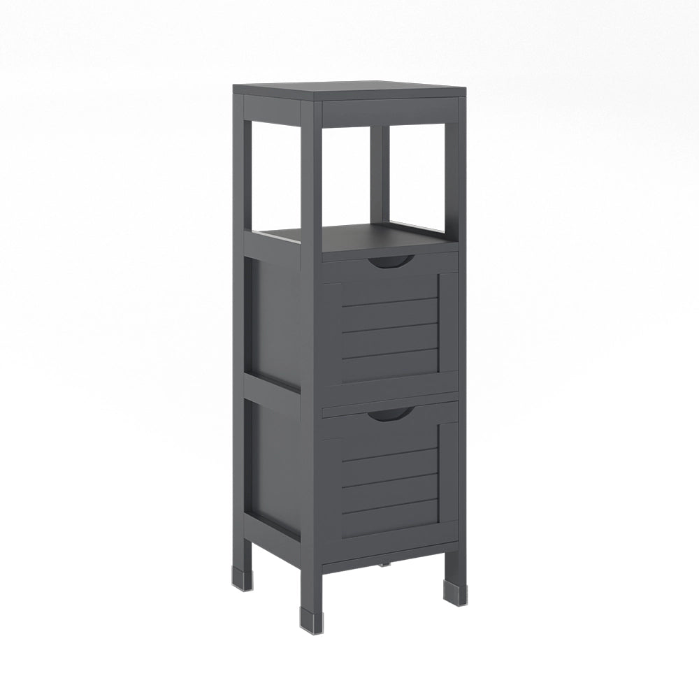 Vicco mobiletto bagno Grigio 30 x 89 cm con 2 cassetti