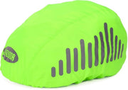 Set di 2 caschi per bicicletta impermeabili, caschi per bicicletta riflettenti, con spille regolabili, cappucci per la polvere, caschi per bicicletta da pioggia, adatti per bambini e adulti, alta visibilità, Fluorescerente Verde 7.