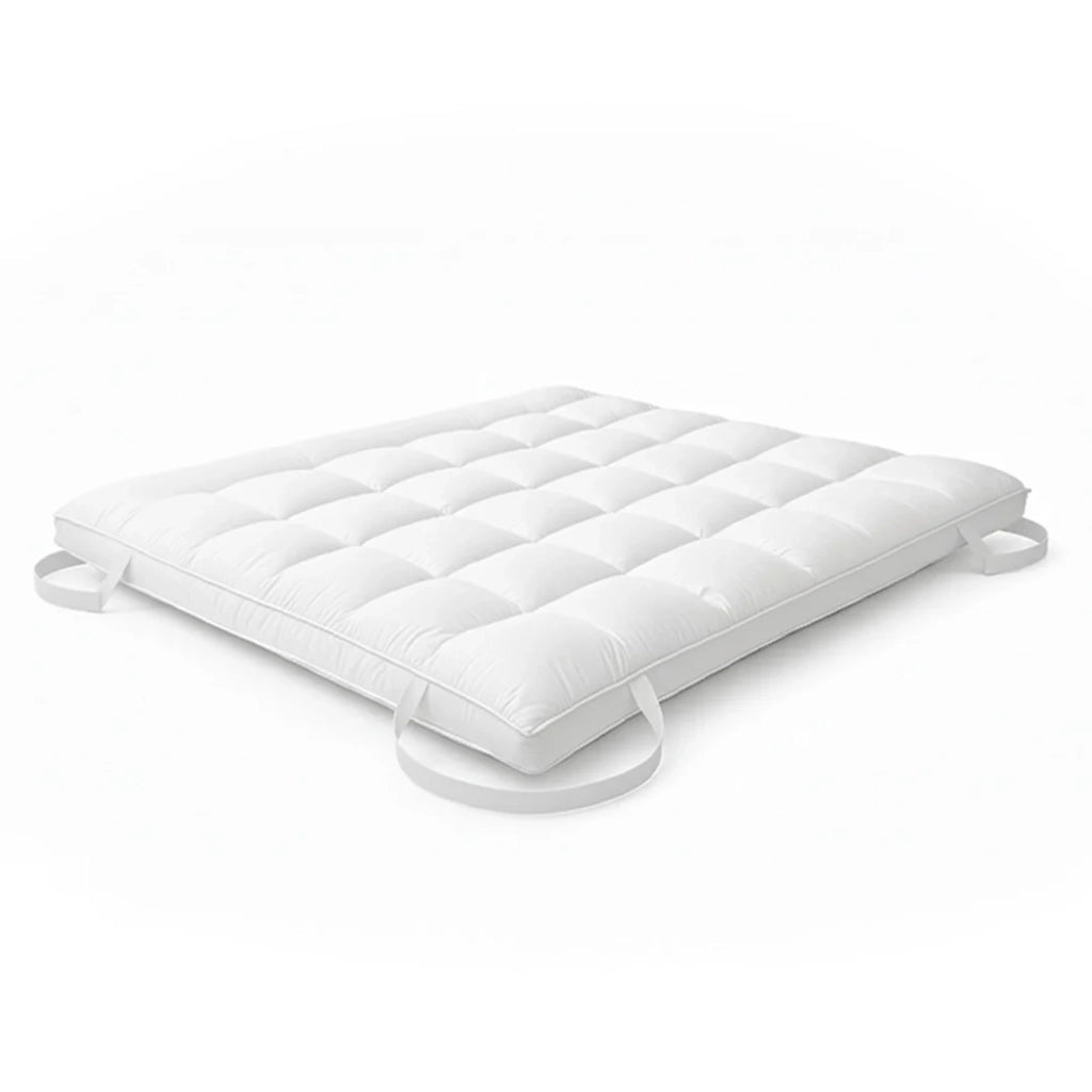 Topper 90x200 cm con Imbottitura in Ovatta da 1000 gr/m² | Coprimaterasso Extra Comfort con Camera d'Aria Traspirante Incorporata