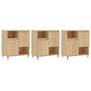 Buffet credenza cassettiera armadio mobile contenitore organizer per cucina soggiorno salotti 3 pezzi legno ingegnerizzato Sonoma marrone 02_0037111