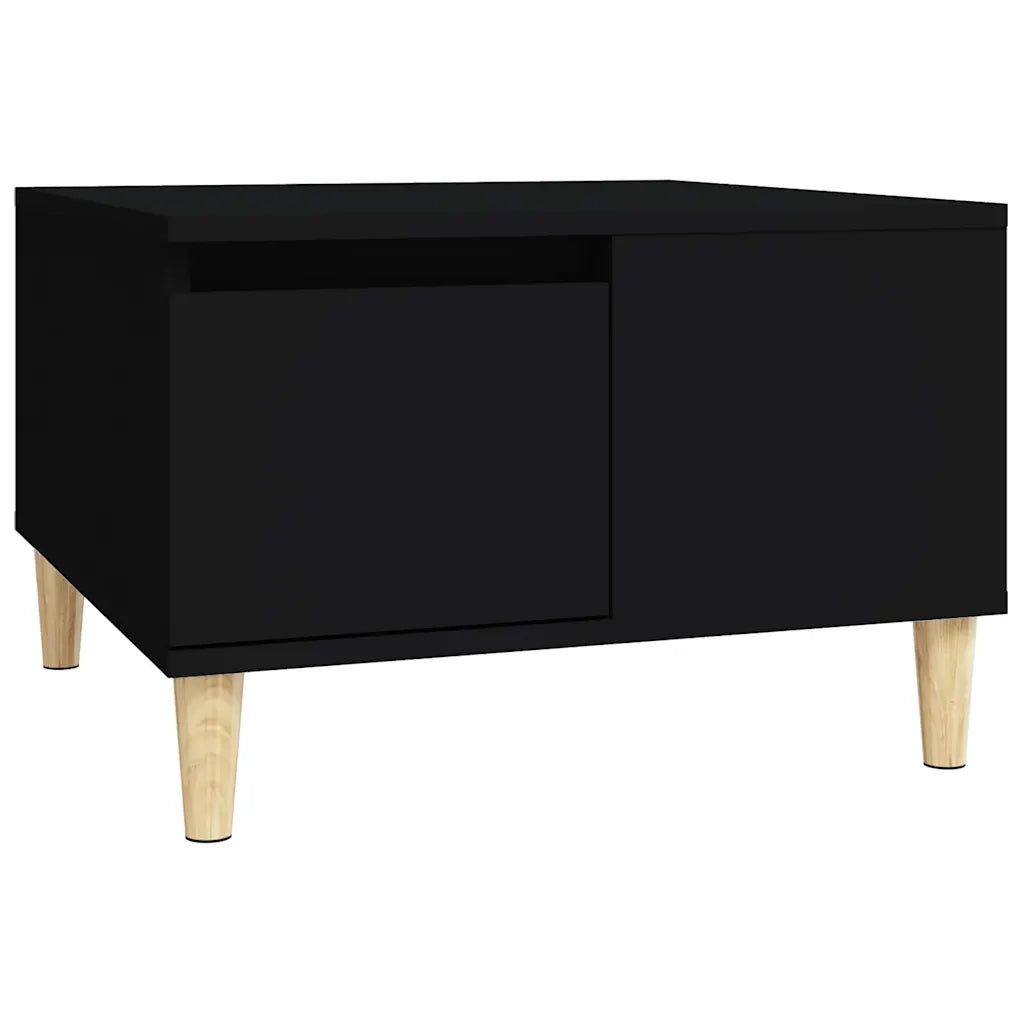 Tavolino da salotto | Tavolino da caff¨¨ | Tavolino da Soggiorno Nero 55x55x36,5 cm in Legno Multistrato