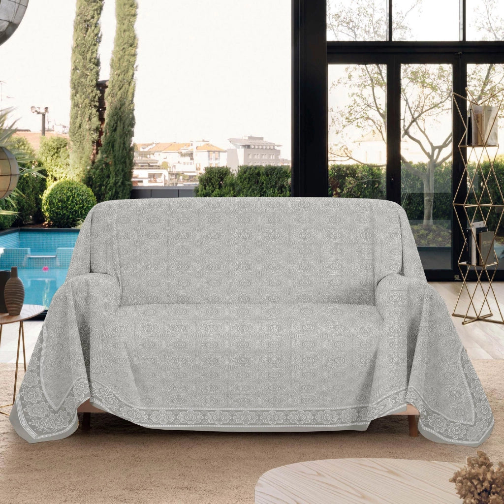 Telo Copritutto Matrimoniale Cotone 250x260 cm Grande Multiuso Copridivano Copriletto Arazzo Drappeggio Lavabile Resistente Disegno 1