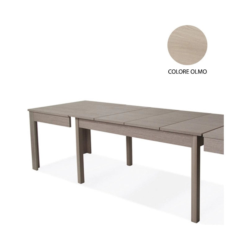 Tavolo allungabile in legno nobilitato colore olmo 160-320x90 cm