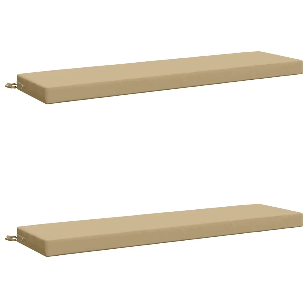 Cuscini per Panchina a 2 Pezzi SOEST 2 pz 100% Poliestere Beige 949861