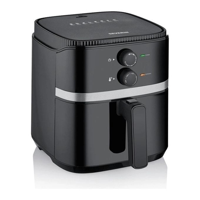 Severin FR 2452 friggitrice Singolo 4,3 L Indipendente 1500 W Friggitrice ad aria calda Nero, Argento