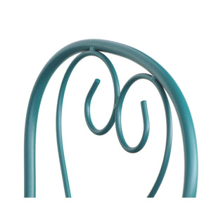 Set Tavolino e 2 Sedie Pieghevoli da Giardino Deco Turchese