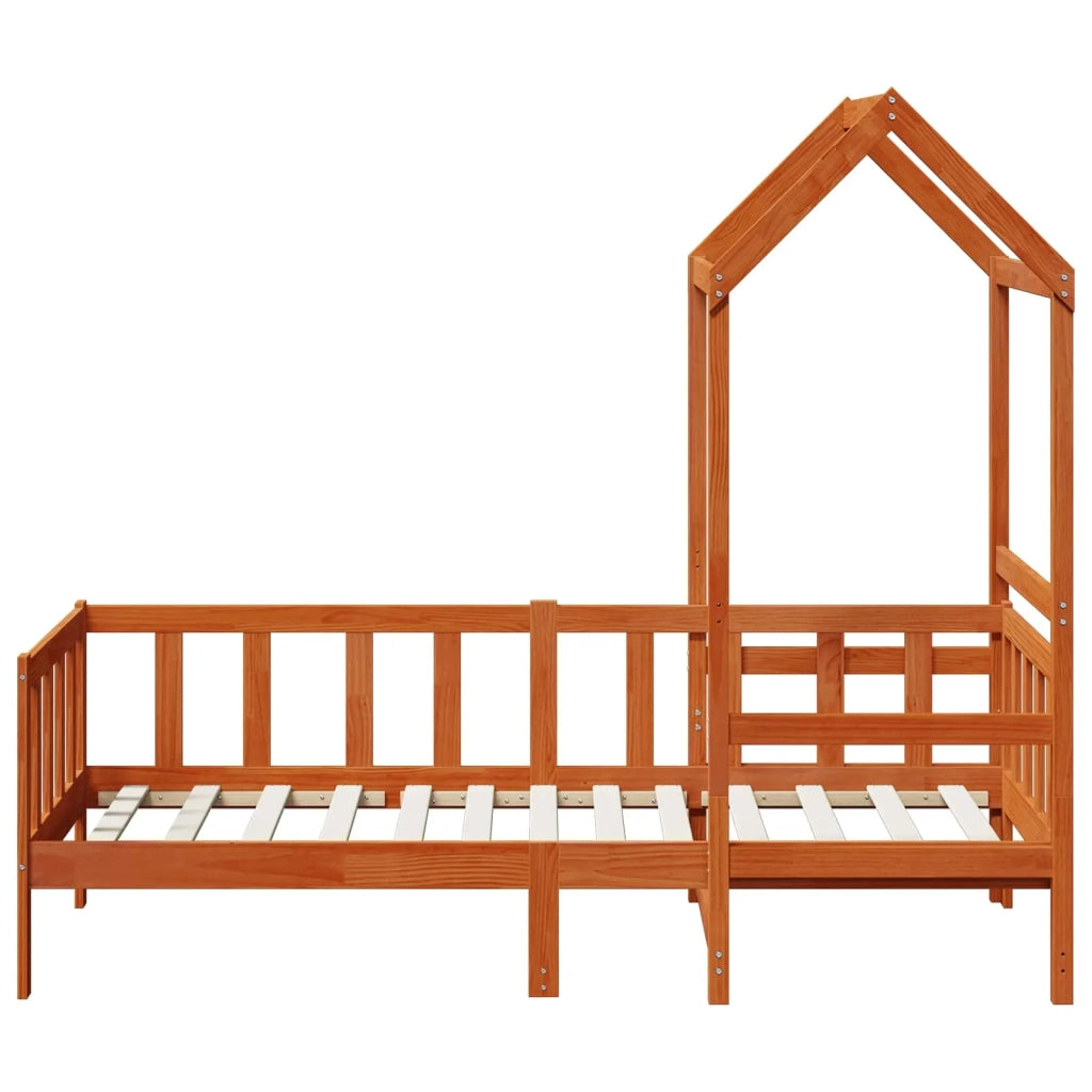 Set di Letto per il Giorno 2 pcs Marrone cerato Pino massello 3422707