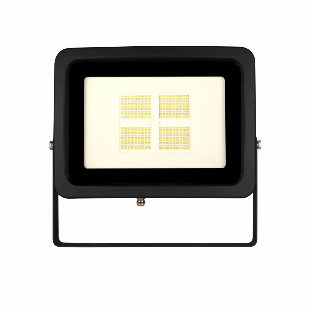 Sky Proiettore LED da Esterno ad Alta Potenza 200W, Fascio 115°, Temperatura Colore 2200K, Struttura in Alluminio Estruso, Finitura Nero Opaco IP65