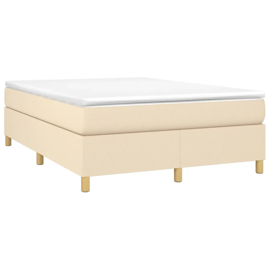 Giroletto senza Materasso Crema 140x200 cm in Tessuto