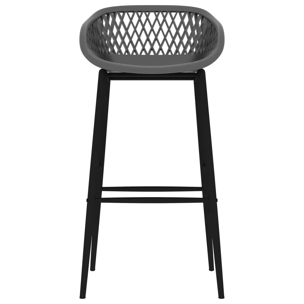 Set da Bar 7 pz Bianco e Grigio 3057419