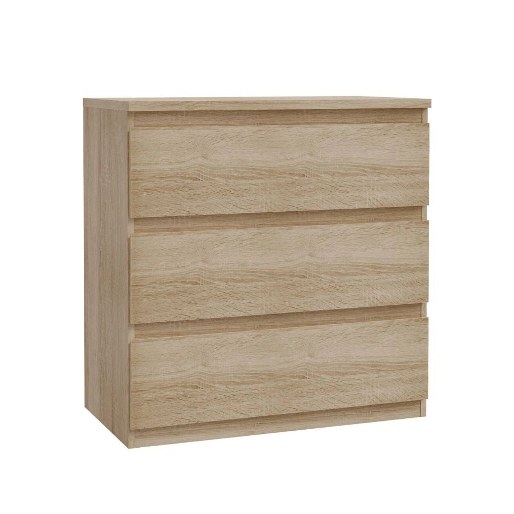 Cassettiera Morgan 3 cassetti rovere – 77.2x42.2x80H