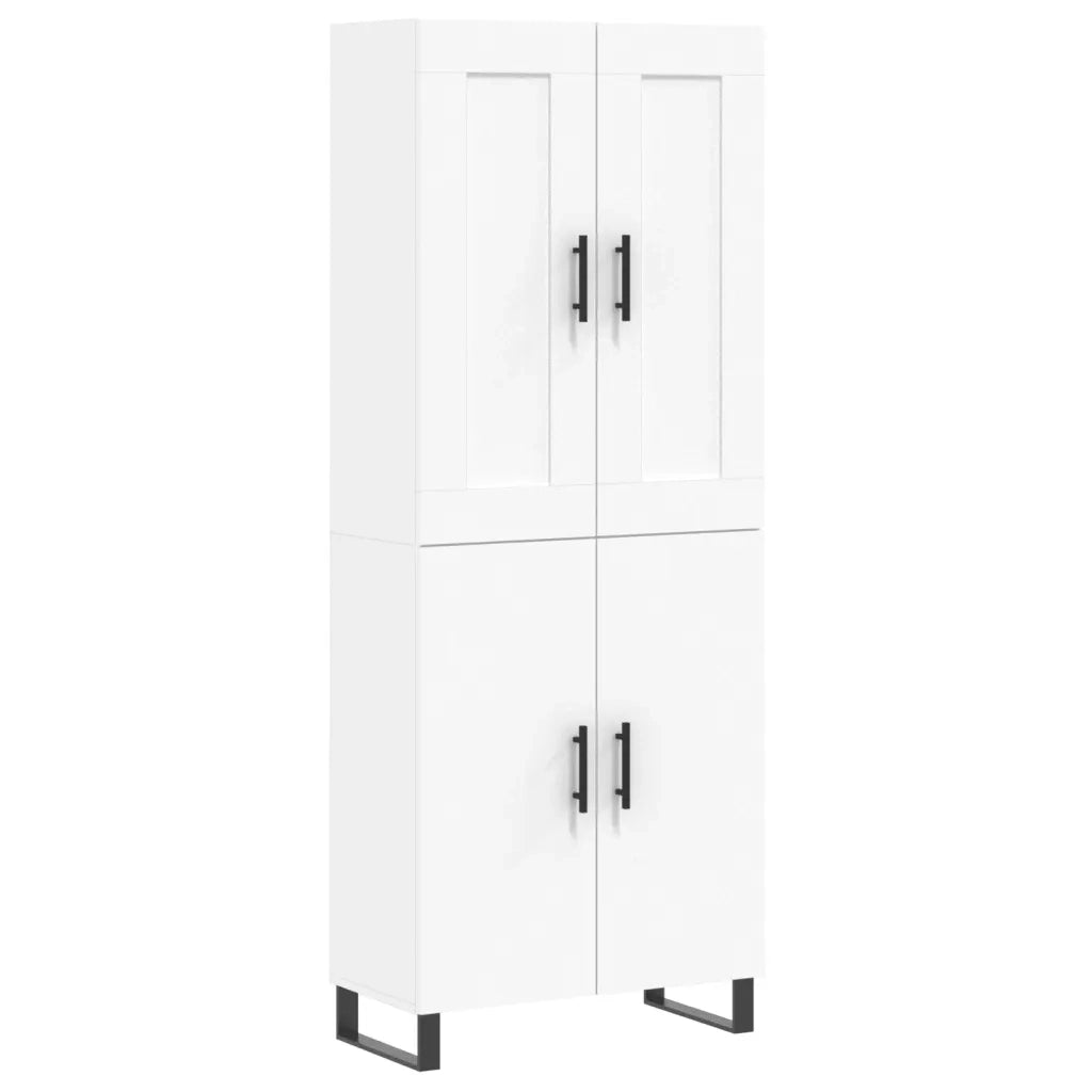 Credenza Bianca 69,5x34x180 cm in Legno Multistrato 3199577