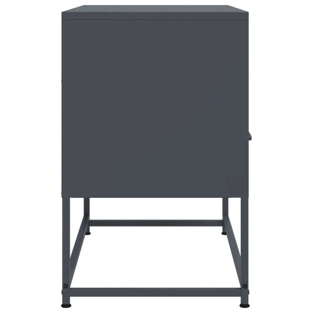 Mobile TV-Credenza TV-Console TV Antracite 68x39x60,5 cm in Acciaio 244531