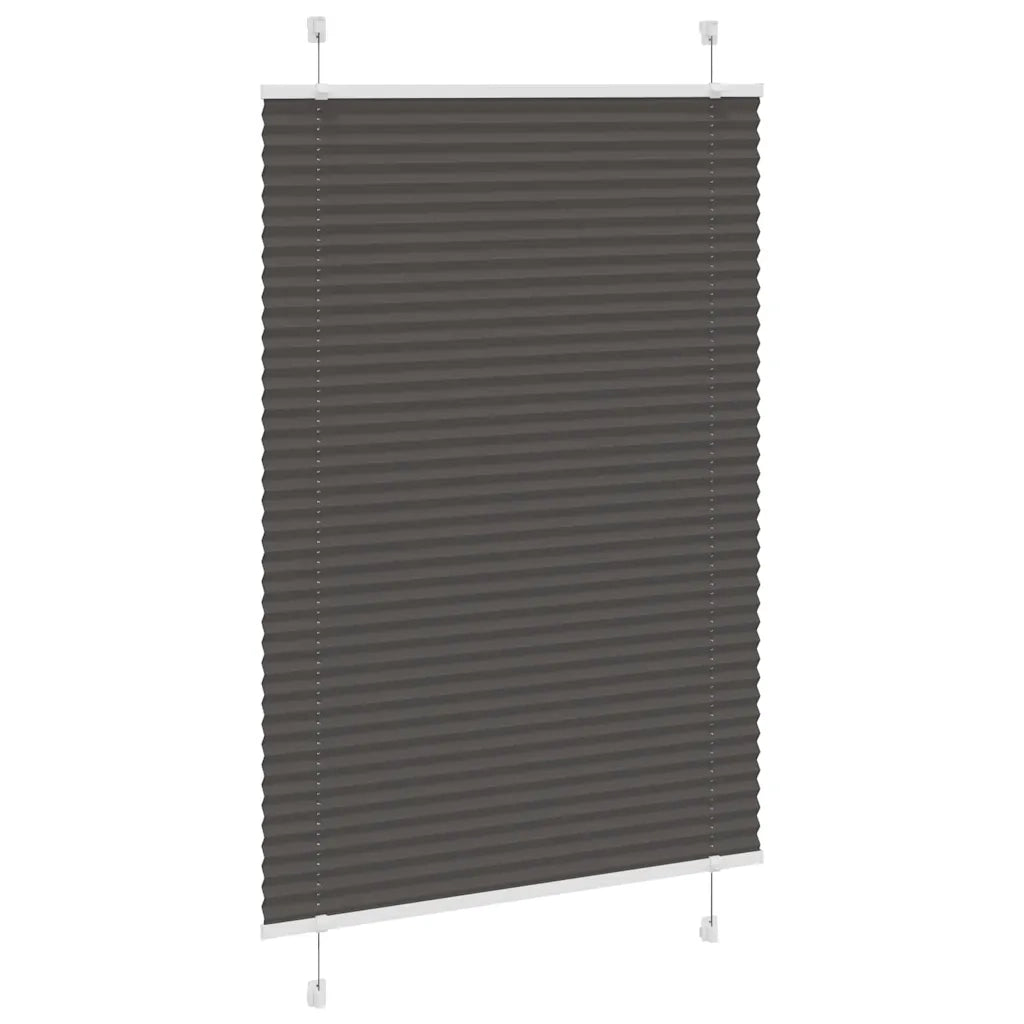 Tenda Plissettata Nera 85x100 cm Larghezza Tessuto 84,4 cm 4015123
