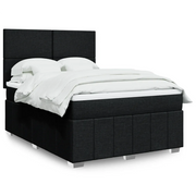 Giroletto a Molle con Materasso Nero 140x190 cm in Tessuto 3291658