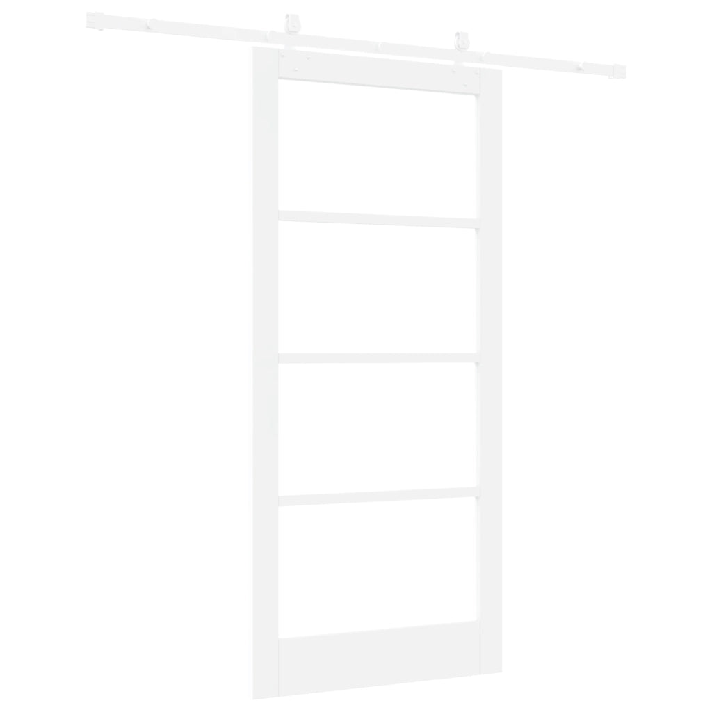 Set di porte scorrevoli  con hardware bianco 93x202 cm in legno di pino