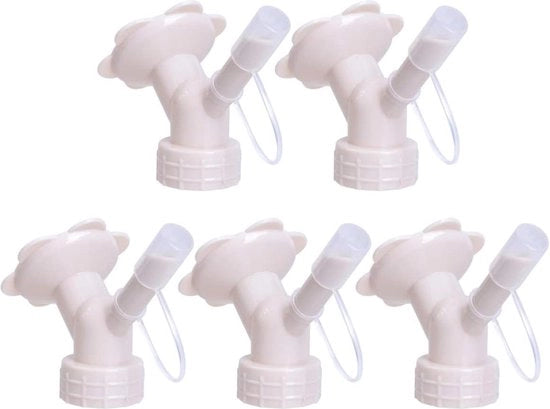 Mini irrigatore per piante - 5 pezzi per flaconi di piante fiori - piante da appartamento sprinkler per giardino accessori di irrigazione in beige