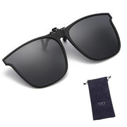Occhiali da sole clip-on polarizzati - con protezione UV400 - design rotondo - per uomo/donna - facile da applicare