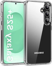 Hoesje di protezione con protezione contro caduta per Samsung Galaxy S25+ - Translucido e resistente ai graffi con schermo rigido