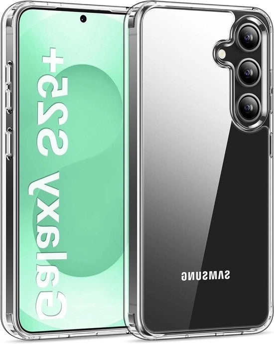 Hoesje di protezione con protezione contro caduta per Samsung Galaxy S25+ - Translucido e resistente ai graffi con schermo rigido