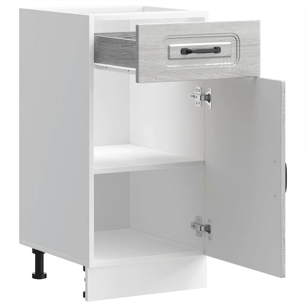 Base da Cucina Kalmar Grigio Sonoma in Legno Multistrato 853473