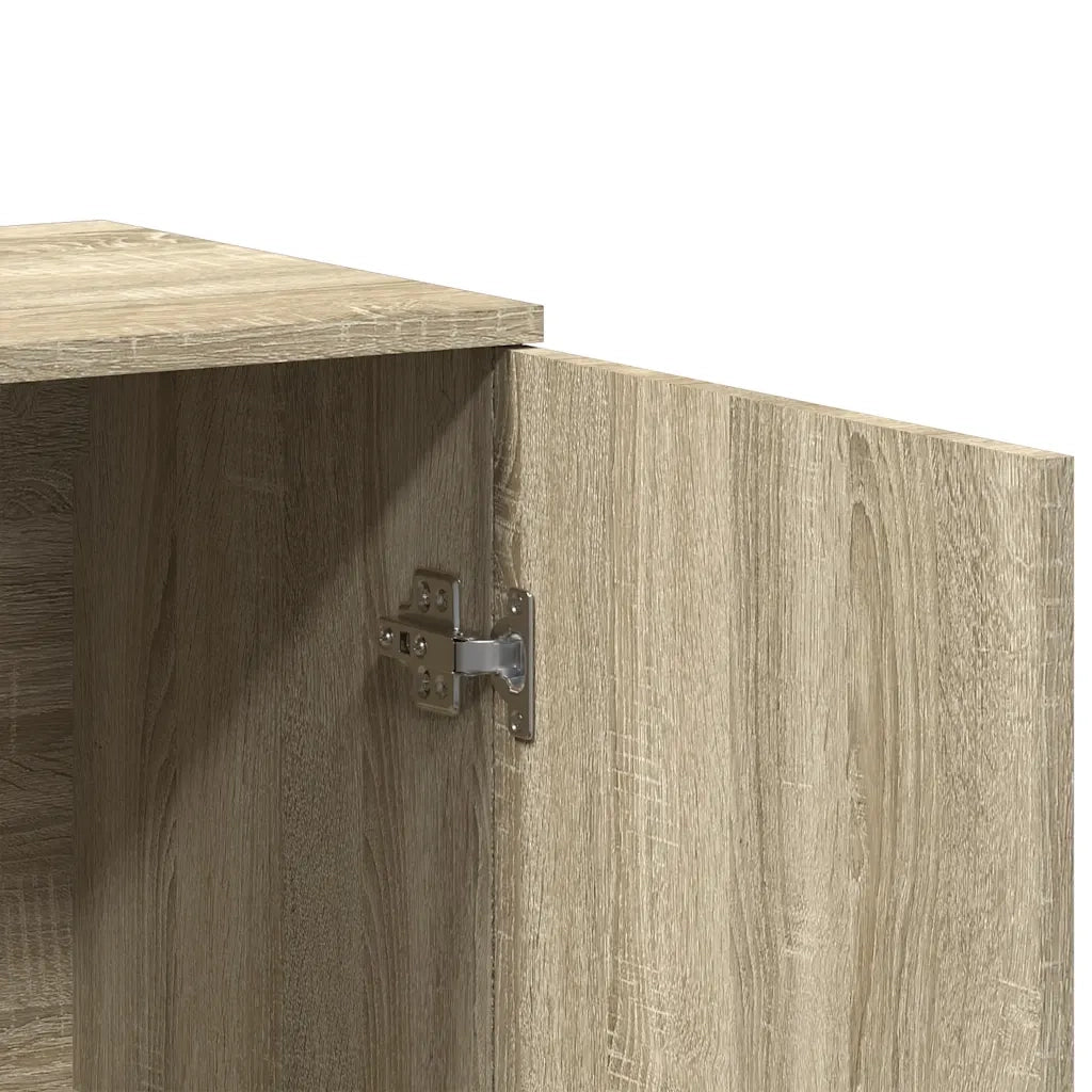 Credenze 2 pz Rovere Sonoma 79x38x80 cm in Legno Multistrato