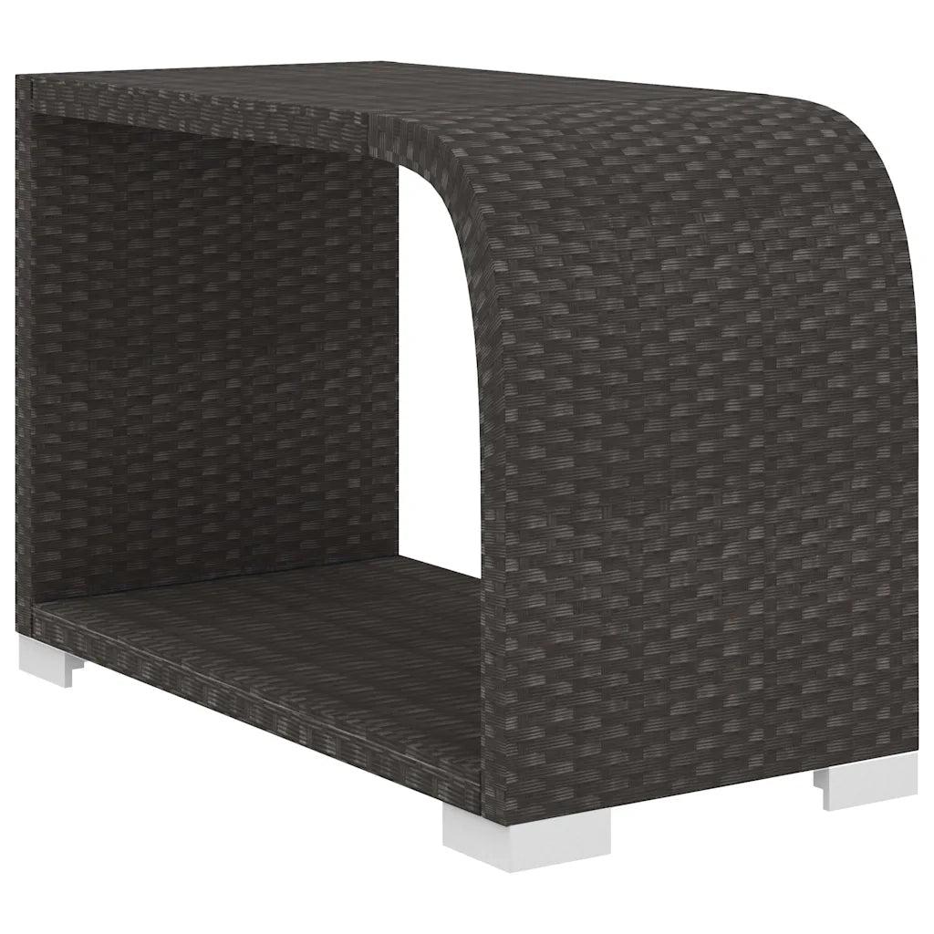 Set Divani da Giardino 8 pz con Cuscini in Polyrattan Nero 48314
