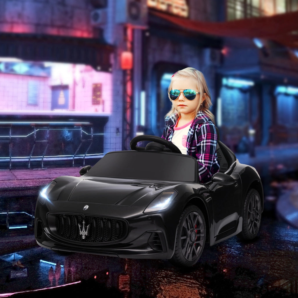 Auto elettrica per bambini Maserati Gran Turismo Folgore ¨C zephmum ¨C 12V telecomando nero