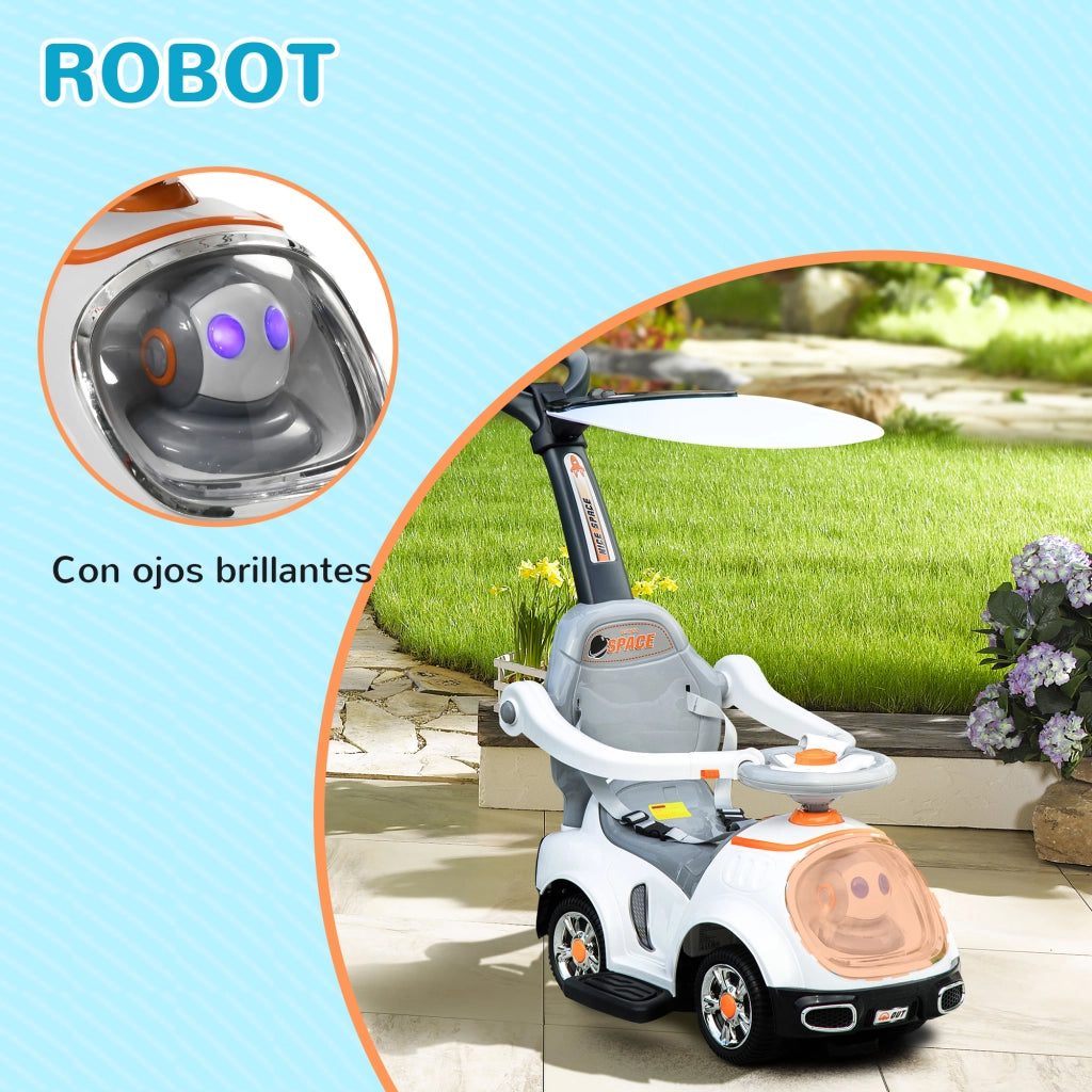 Correpasillos 3 in 1 per Bambini con Cassetti e Luci ¨C Zephmum ¨C Bianco