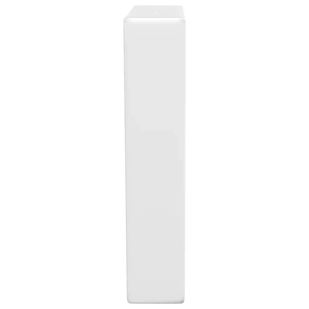 vidaXL Reggimensole per Lavabo 2 pz Bianche Trapezio in Acciaio