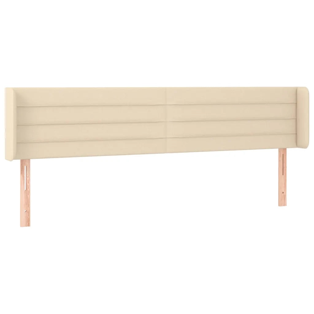 Testiera a LED-Testata con LED Crema 183x16x78/88 cm in Tessuto 868492