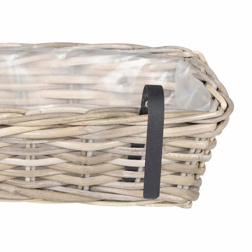 Cestino Appendibile per Piante 2 pz Grigio 48 x 22 x 15 cm CFW8720116