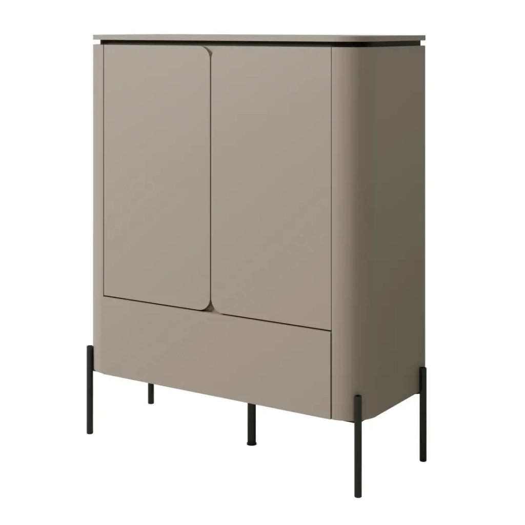 Set di mobili BELLA – Credenza, mobile TV e credenza alta – Finitura Congo opaco chic