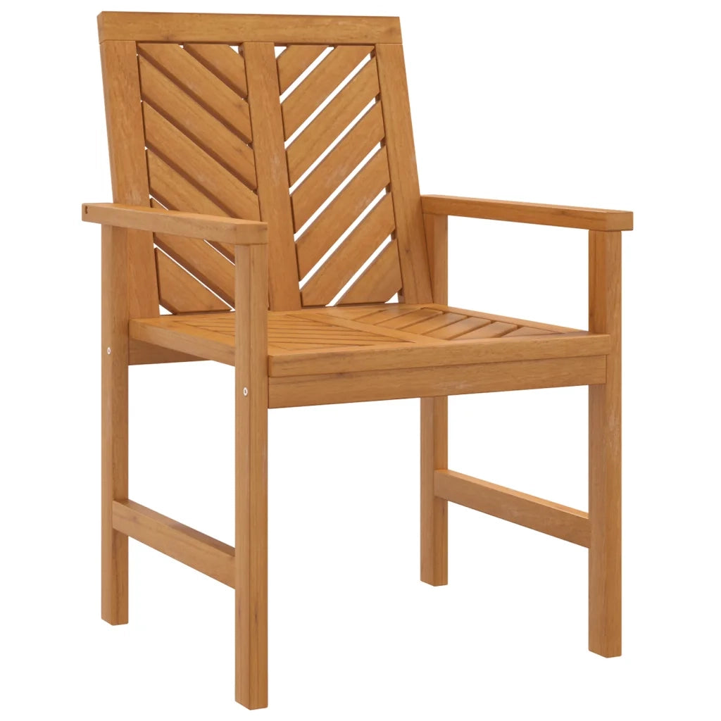 Sedie da Pranzo da Giardino 2pz Legno Massello di Acacia 362227