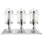 Triplo Distributore di Succhi di Frutta e Bibite Acciaio Inossidabile 3 x 8 L 50533