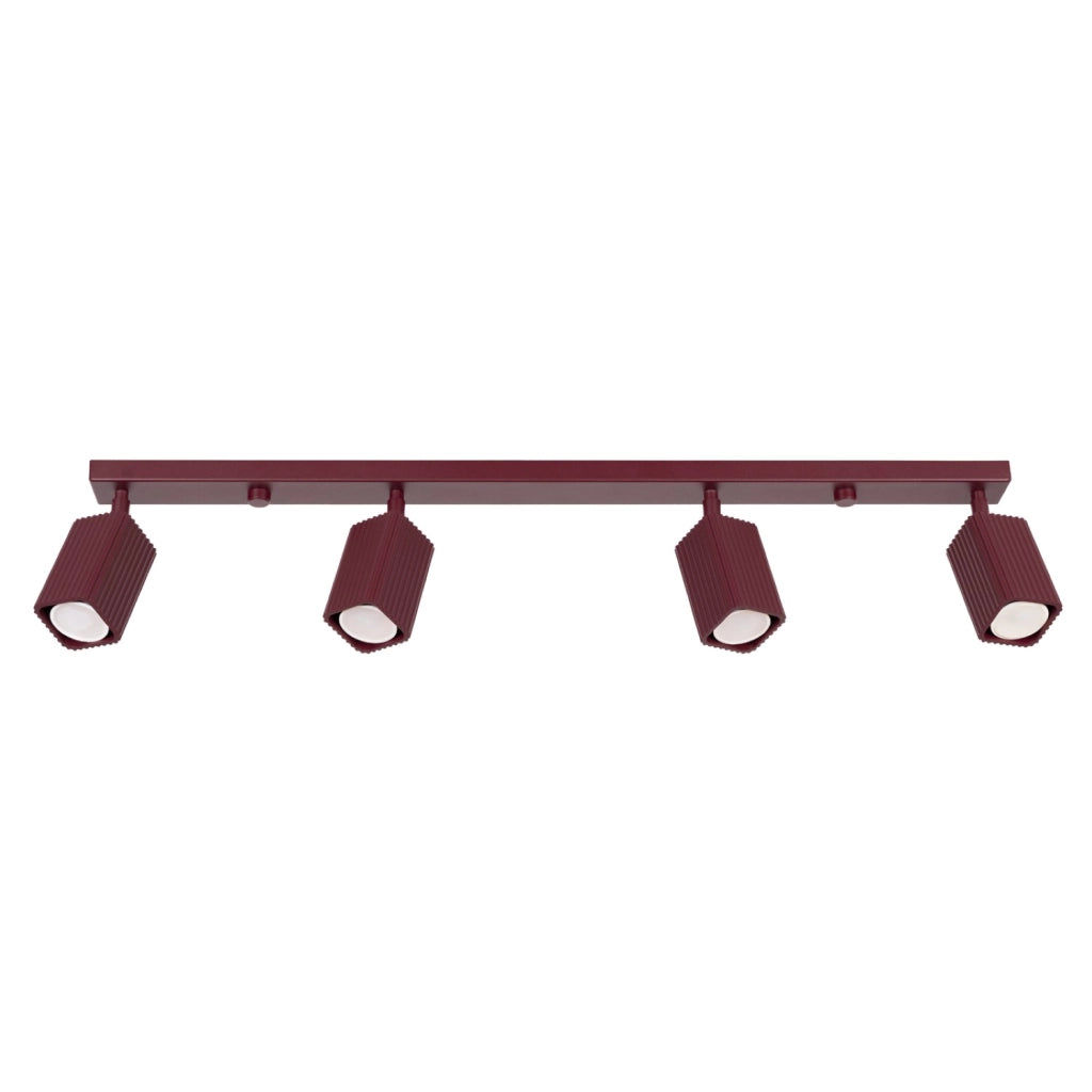 Plafoniera RAYO 4L bordeaux