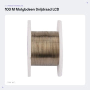 Fil di taglio professionale 100 m - Molybdeno - Attrezzatura di riparazione - Riparazione schermo LCD - 0,08 mm - Qualità professionale - Fil di riparazione