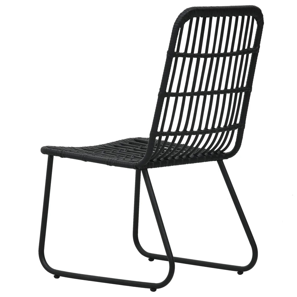 Set da Pranzo da Giardino 5 pz in Polyrattan e Vetro cod mxl 37721