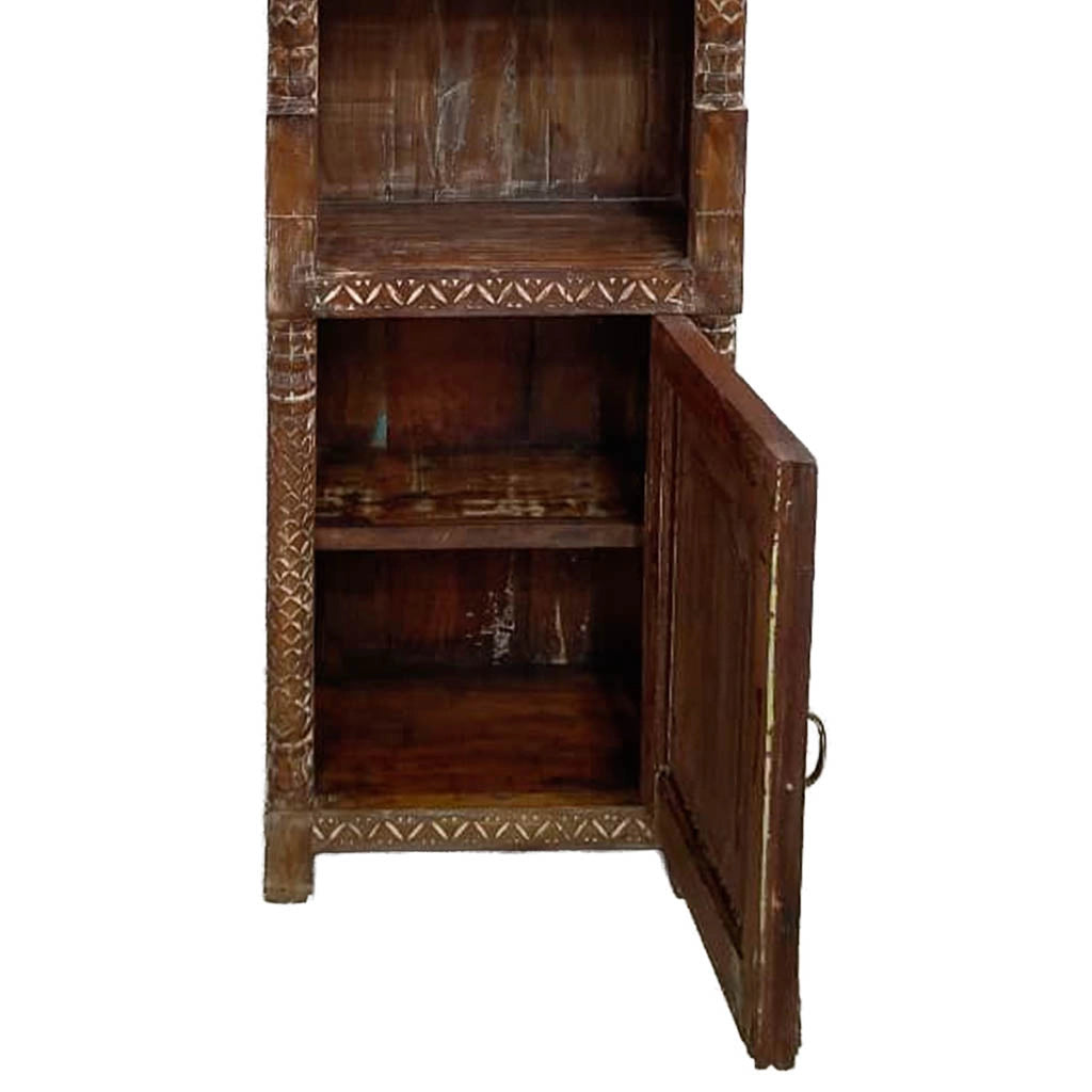 Libreria artigianale in legno 58x35x183h cm