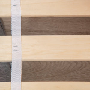 Struttura Letto Singolo per Bambini 143x76x49 cm con Motivi a Stelle e Luna in Pannelli di MDF e Truciolato Grigio