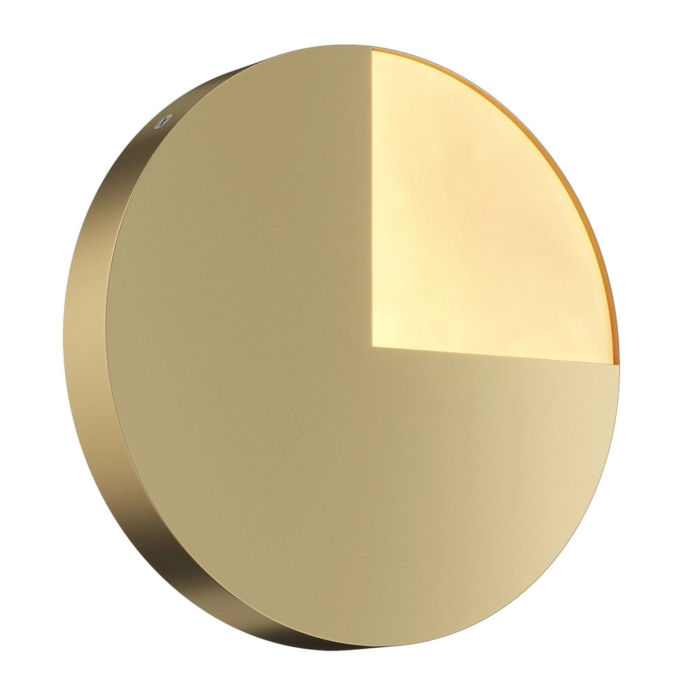 Applique Contemporanea Jupiter Alluminio Ottone 1 Luce 8W