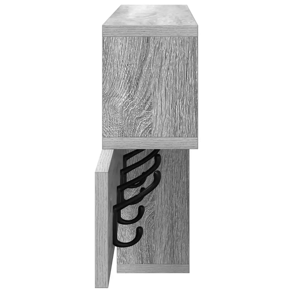 Appendiabiti a muro Grigio Sonoma 100 x 12 x 43,5 cm 874416