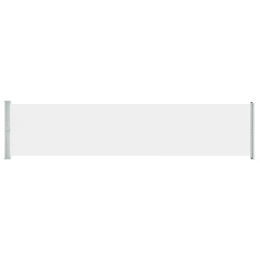 Tenda Laterale Retrattile per Patio-Tenda parasole per balcone 140x600 cm Crema