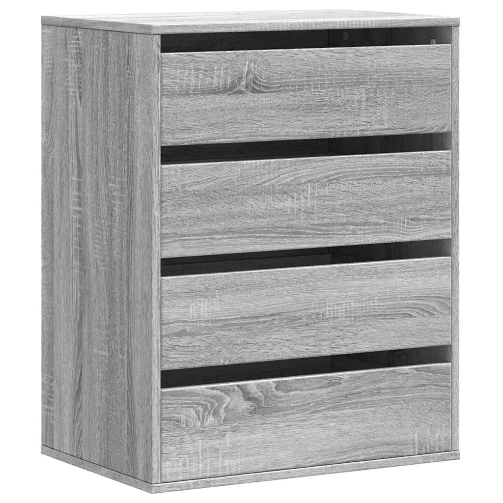 Cassettiera Angolare Grigio Sonoma 60x41x76cm Legno Multistrato