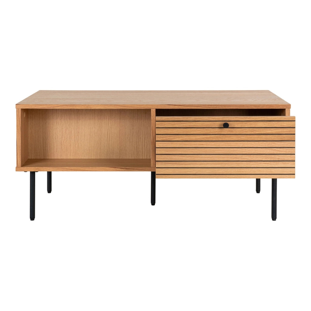 Tavolino Kyoto, Marrone, Legno, 100x50x45 cm