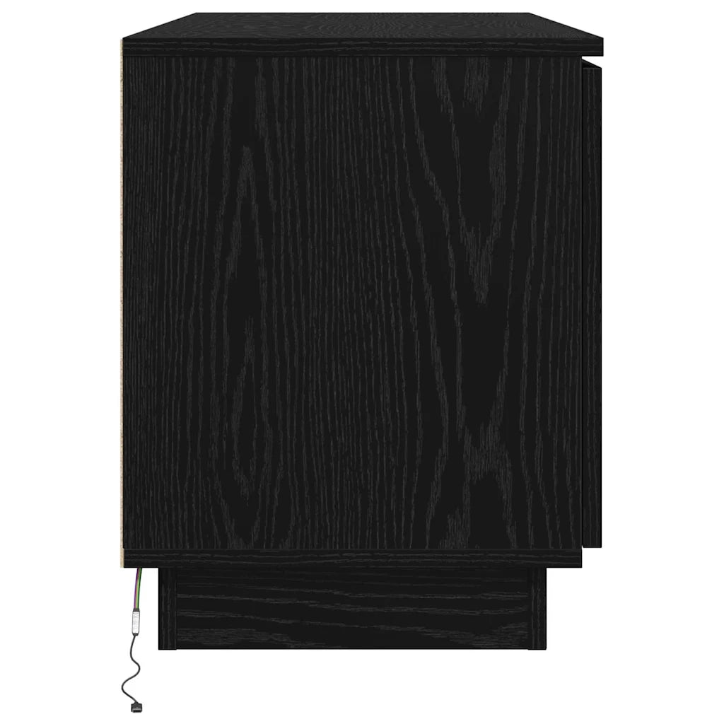Mobile TV-Credenza per TV-Console TV Rovere Nero 100 x 38 x 49 cm Legno multistrato