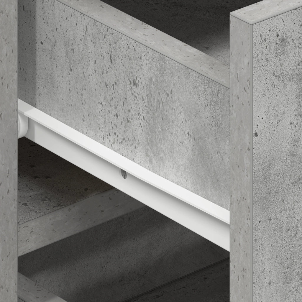 Credenza  Grigio Cemento Legno Ingegnerizzato 120 x 36 x 69 cm
