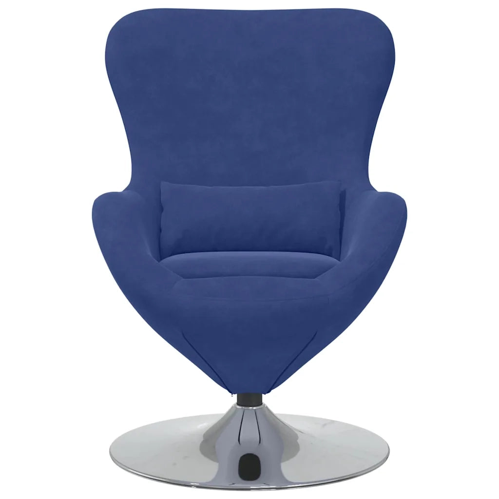Poltrona uovo Blu Polizia Velluto 42002734