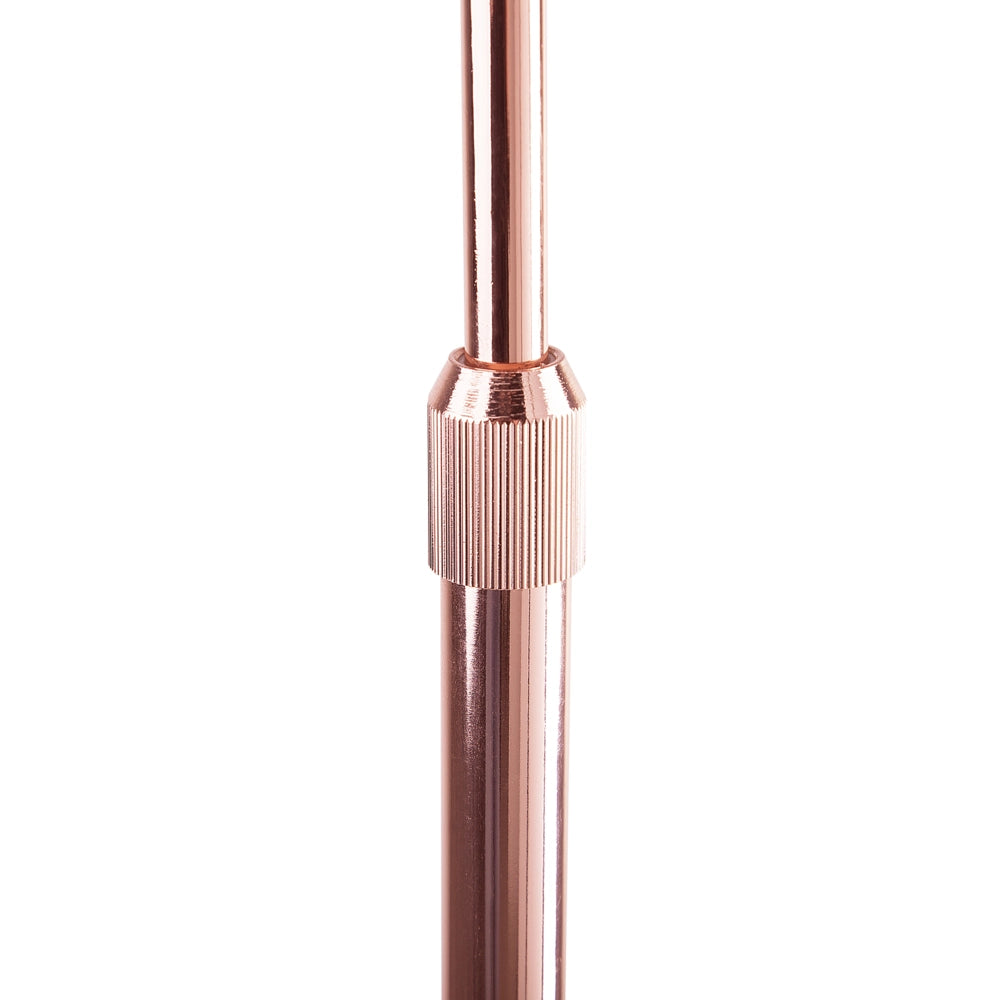 Lampada da terra rame 160 cm di altezza in metallo curvato decorativo retrò glamour